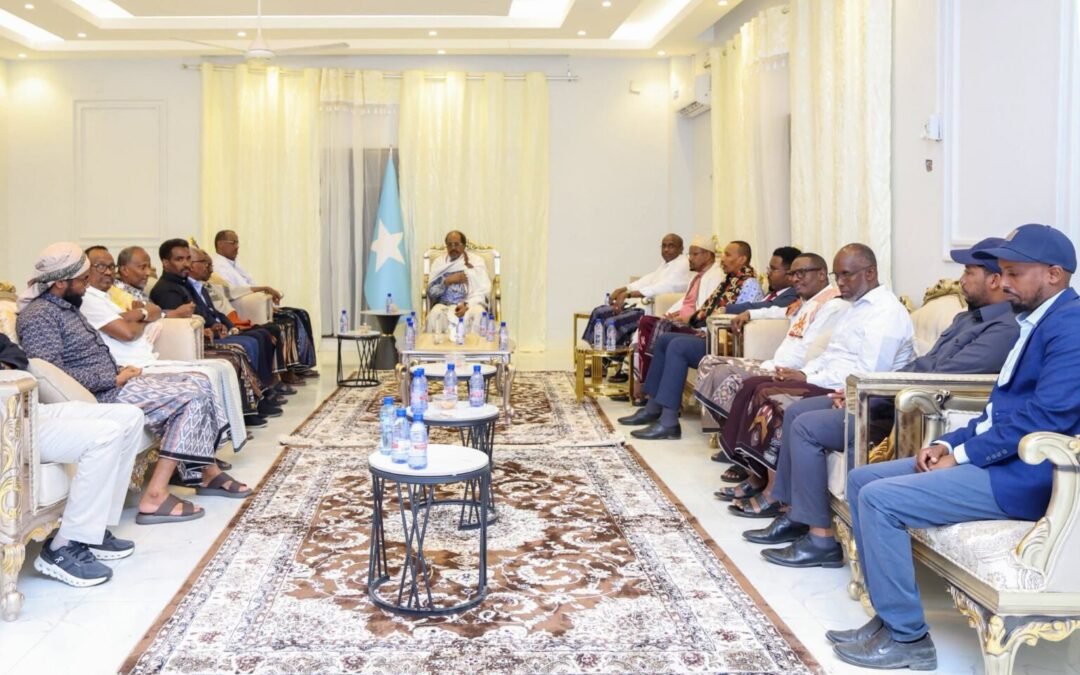 Madaxweynaha JFS oo magaalada Laascaanood ku qaabilay wafdi ballaaran oo ka socda dalka Jabuuti